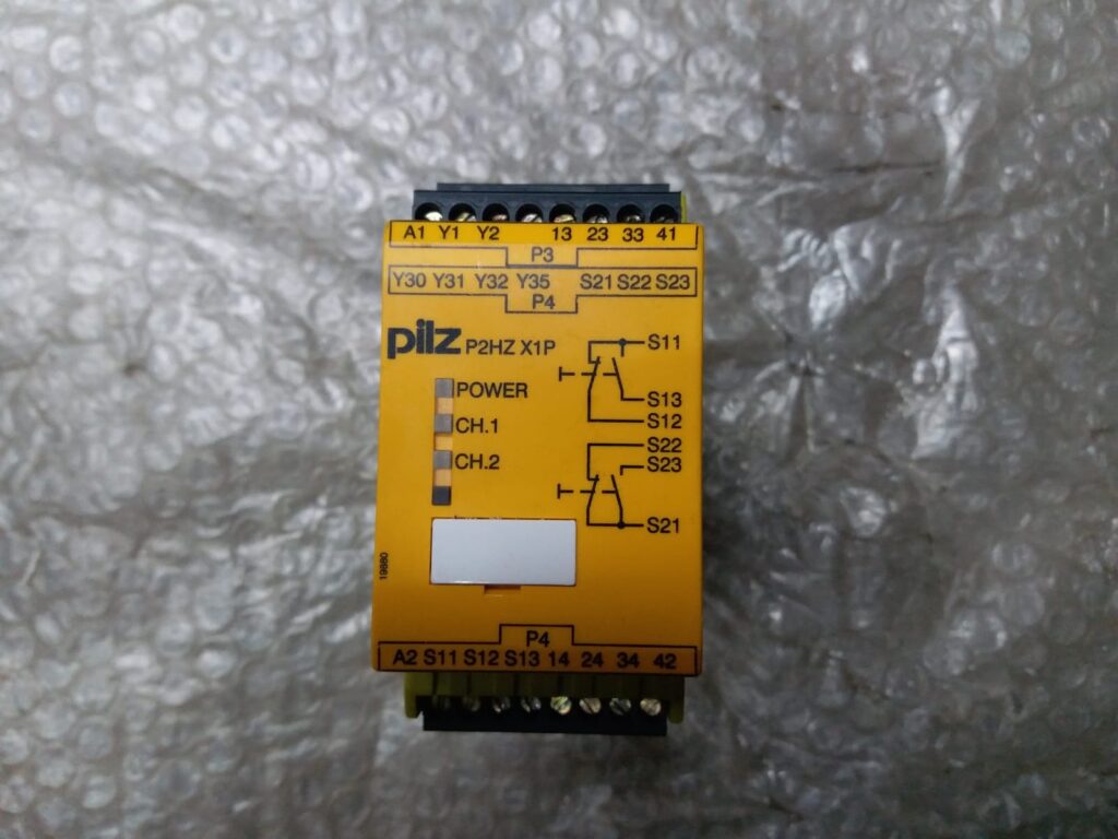 Satılık İkinci El PİLZ PNOZ P2HZ X1P CİFTEL EMNİYET RÖLESİ